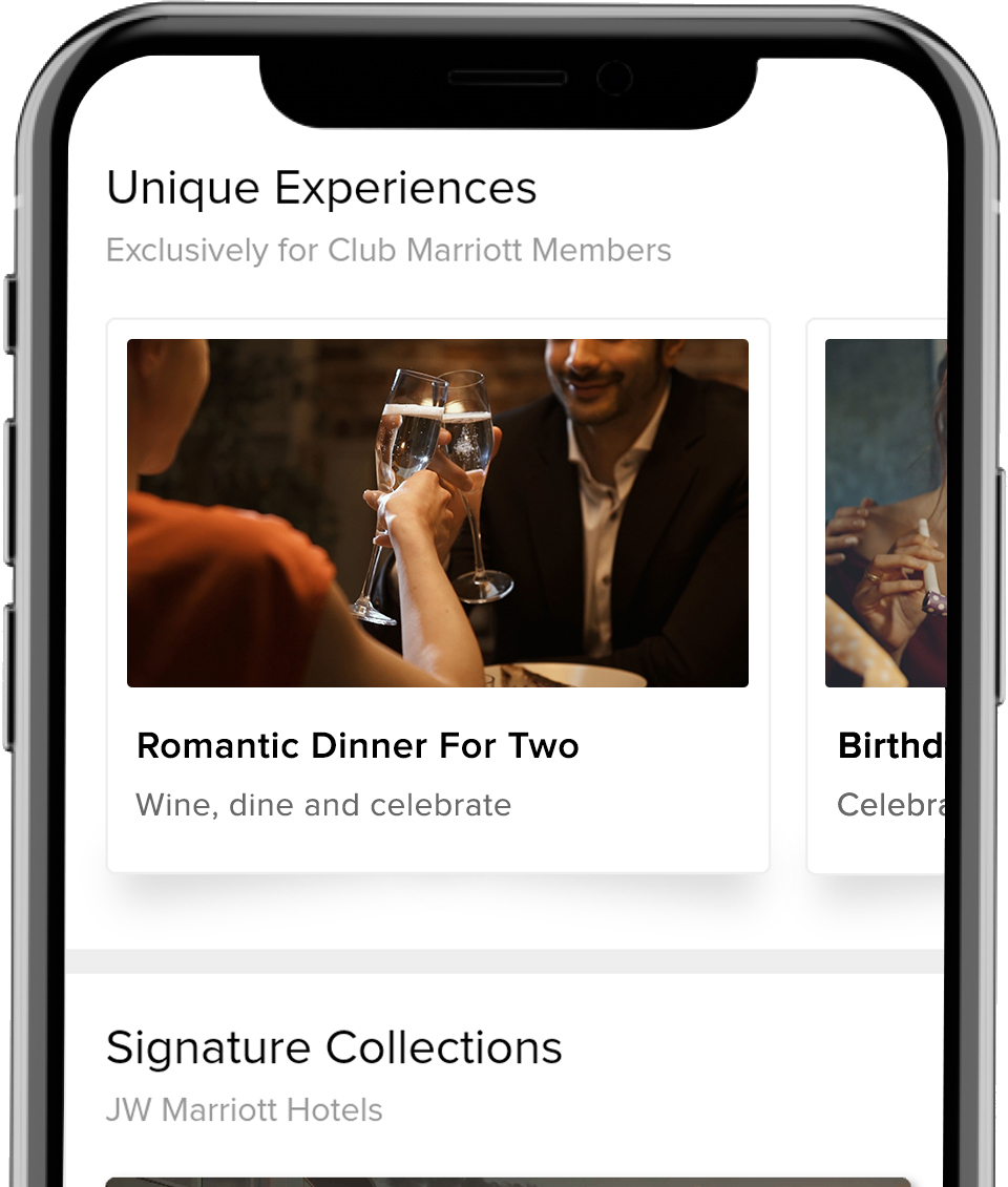 Instant Bookings of Dinner and Celebrations with Club Marriott Mobile App