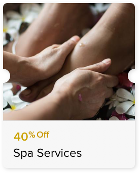40% off on spa services certificate Club Marriott